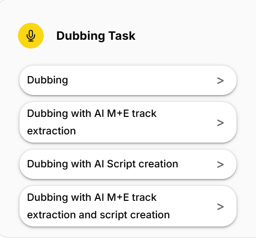 Dubbing Tasks